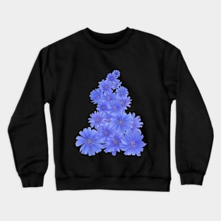 Blue Chicory: A Floral Arrangement Crewneck Sweatshirt